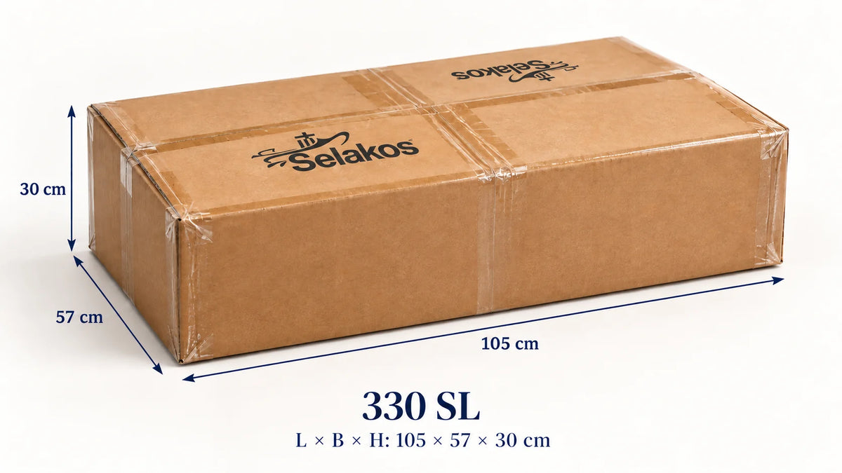 Selakos 330-SL Grijs/Zwart verpakking